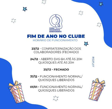 Semana de natal e ano novo no CRB